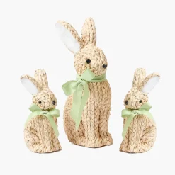 Spring Decorations<Mrs. Alice Raffia Rabbit Family