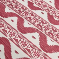 Serena Fresson Fabrics<Mrs. Alice Raspberry Pink Ikat Stripe Fabric
