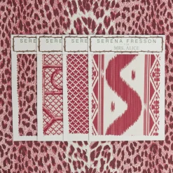 Serena Fresson Fabrics<Mrs. Alice Raspberry Pink Leopard Fabric