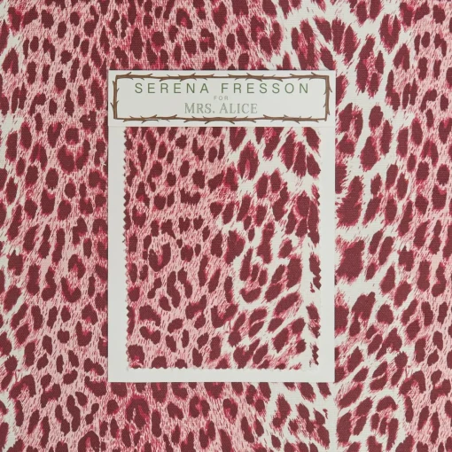 Serena Fresson Fabrics<Mrs. Alice Raspberry Pink Leopard Fabric