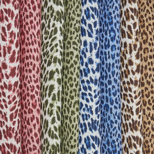 Serena Fresson Fabrics<Mrs. Alice Raspberry Pink Leopard Fabric