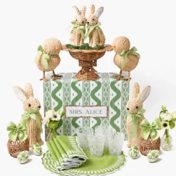 Spring Decorations<Mrs. Alice Rattan Meadow Tablescape