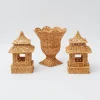 Year-round Decorations | Autumn Decorations<Mrs. Alice Rattan Pagoda & Urn Vase Set