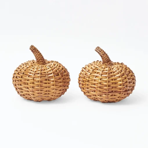 Autumn Decorations<Mrs. Alice Rattan Pumpkin Family