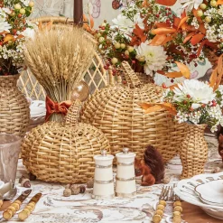 Autumn Decorations<Mrs. Alice Rattan Pumpkin Family