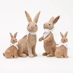 Spring Decorations<Mrs. Alice Rattan Rabbit Family