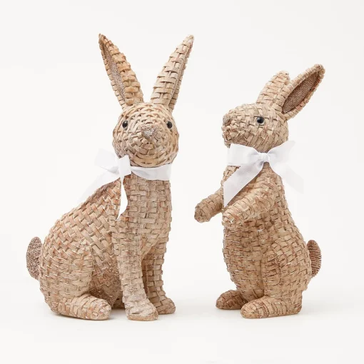 Spring Decorations<Mrs. Alice Rattan Rabbit Family