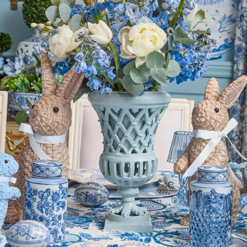 Spring Decorations<Mrs. Alice Rattan Rabbit (Pair)