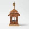 Rechargeable Table Lamps | Lamp Stands<Mrs. Alice Rattan Rechargeable Pagoda Lamp