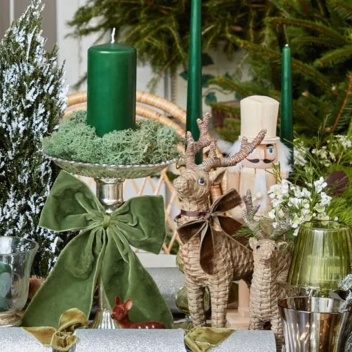 Christmas Decorations<Mrs. Alice Rattan Reindeer Family