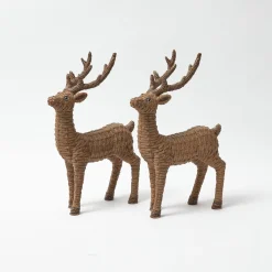 Christmas Decorations<Mrs. Alice Rattan Reindeer Family