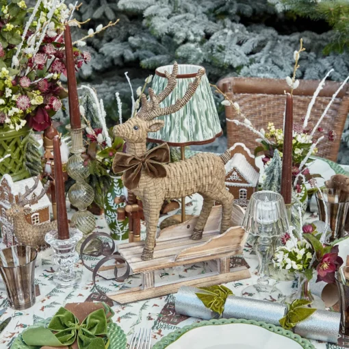 Christmas Decorations<Mrs. Alice Rattan Reindeer (Pair) - 30cm