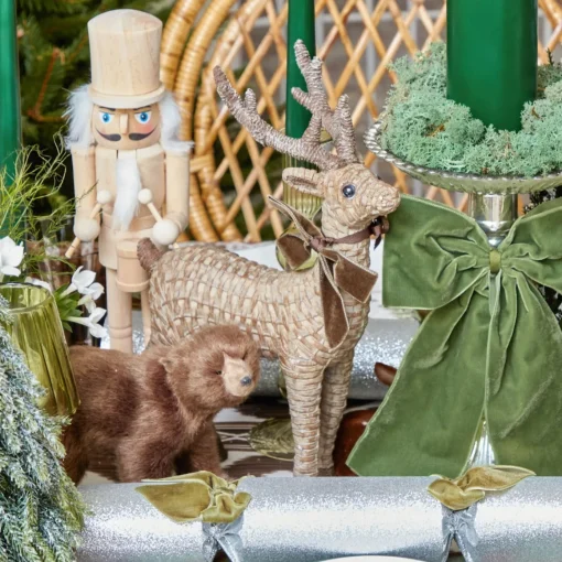 Christmas Decorations<Mrs. Alice Rattan Reindeer (Pair) - 30cm