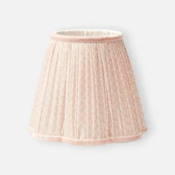 Rechargeable Table Lamps<Mrs. Alice Rattan Ursula Rechargeable Lamp with Pink Lotus Shade (18cm)