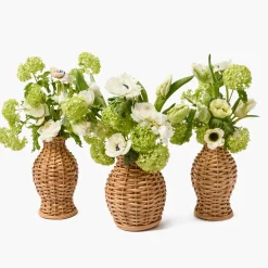 Vases | Vases & Planters<Mrs. Alice Rattan Vase (Set of 3)