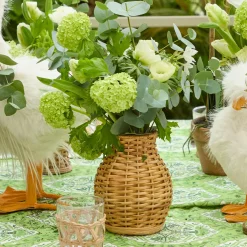 Vases | Vases & Planters<Mrs. Alice Rattan Vase (Set of 3)