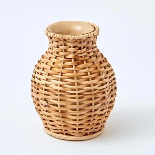 Vases | Vases & Planters<Mrs. Alice Rattan Vase (Set of 3)