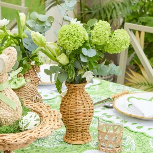 Vases | Vases & Planters<Mrs. Alice Rattan Vase (Set of 3)