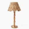 Rechargeable Table Lamps | Summer Lighting<Mrs. Alice Rechargeable Bamboo Lamp with Natural Seagrass Shade