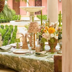 Rechargeable Table Lamps | Summer Lighting<Mrs. Alice Rechargeable Bamboo Lamp with Natural Seagrass Shade