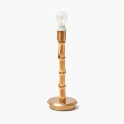 Rechargeable Table Lamps | Summer Lighting<Mrs. Alice Rechargeable Bamboo Lamp with Natural Seagrass Shade