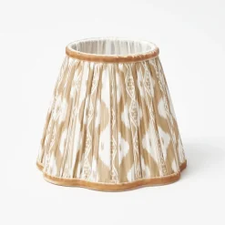 Rechargeable Table Lamps | Summer Lighting<Mrs. Alice Rechargeable Bamboo Lamp with Putty Ikat Shade (18cm)