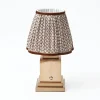 Rechargeable Table Lamps<Mrs. Alice Rechargeable Lamp with Chocolate Lotus Shade (18cm)