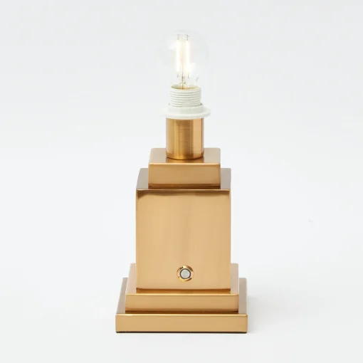 Rechargeable Table Lamps<Mrs. Alice Rechargeable Lamp with Chocolate Lotus Shade (18cm)