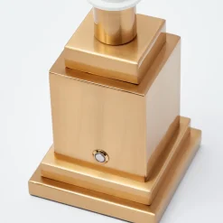 Rechargeable Table Lamps<Mrs. Alice Rechargeable Lamp with Chocolate Lotus Shade (18cm)