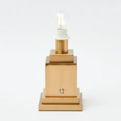 Rechargeable Table Lamps<Mrs. Alice Rechargeable Lamp with Cobalt & Red Lotus Shade (18cm)