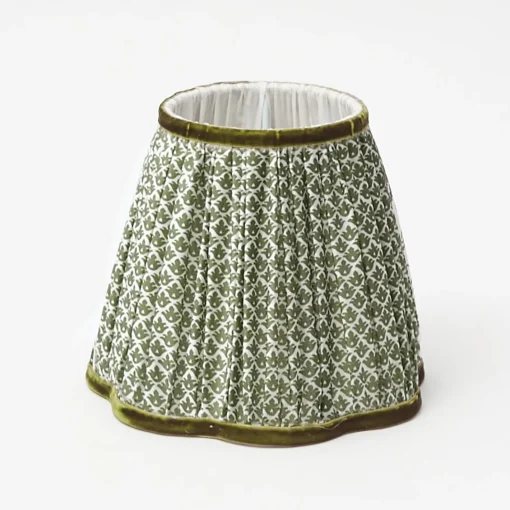 Rechargeable Table Lamps<Mrs. Alice Rechargeable Lamp with Olive Lotus Shade (18cm)