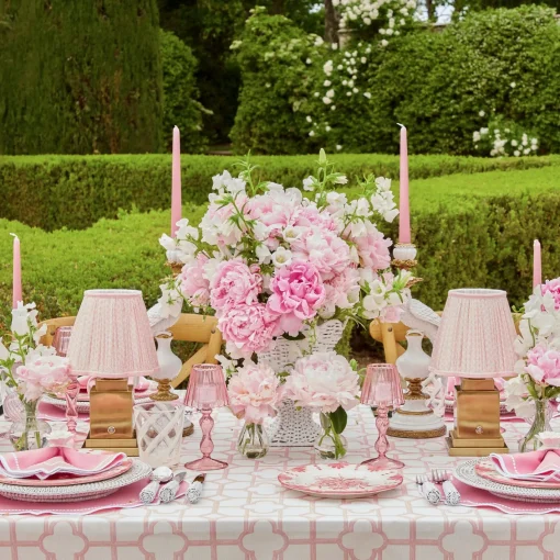Rechargeable Table Lamps<Mrs. Alice Rechargeable Lamp with Pink Lotus Shade (18cm)