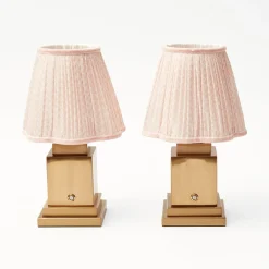 Rechargeable Table Lamps<Mrs. Alice Rechargeable Lamp with Pink Lotus Shade (18cm)