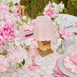 Rechargeable Table Lamps<Mrs. Alice Rechargeable Lamp with Pink Lotus Shade (18cm)