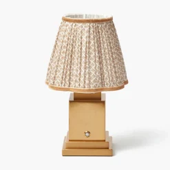 Rechargeable Table Lamps<Mrs. Alice Rechargeable Lamp with Putty Lotus Shade (18cm)