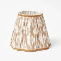 Rechargeable Table Lamps<Mrs. Alice Rechargeable Lamp with Putty Ikat Shade (18cm)