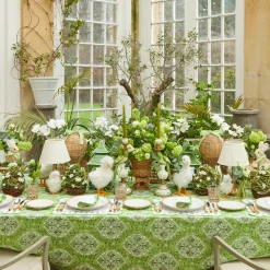Table Linen Sets | Mrs. Alice Monogram<Mrs. Alice Rectangular Bettina White Placemats & Napkins (Set of 4)
