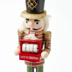 Christmas Decorations<Mrs. Alice Red & Green Christmas Countdown Nutcracker
