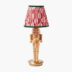 Lampshades<Mrs. Alice Red & Green Ikat Lampshade (18cm)