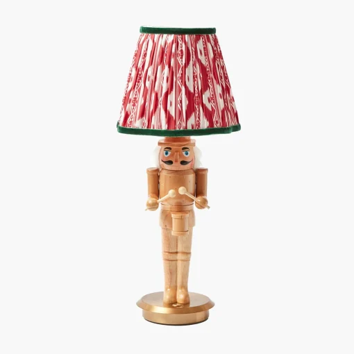 Lampshades<Mrs. Alice Red & Green Ikat Lampshade (18cm)