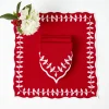 Napkins<Mrs. Alice Red Bow Laurel Napkins (Set of 4)