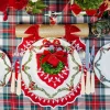 Table Linen Sets<Mrs. Alice Red Bow Laurel Placemats & Napkins (Set of 4)