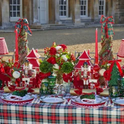 Placemats<Mrs. Alice Red Bow Laurel Placemats (Set of 4)