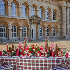 Table Linen Sets<Mrs. Alice Red Bow Laurel Placemats & Napkins (Set of 4)