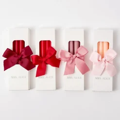 Candles<Mrs. Alice Red Candles (Set of 8)