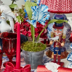 Candle Holders<Mrs. Alice Red Ceramic Bow Candleholder (Pair)