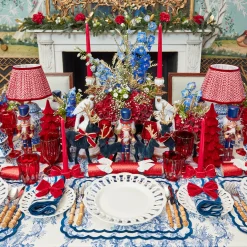 Candle Holders<Mrs. Alice Red Ceramic Bow Candleholder (Pair)