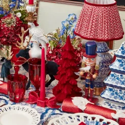 Candle Holders<Mrs. Alice Red Ceramic Bow Candleholder (Pair)