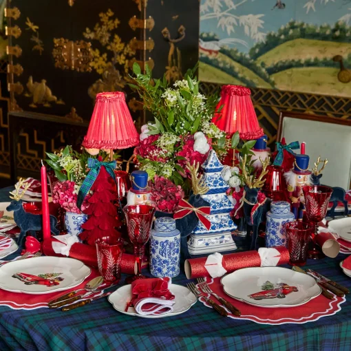Candle Holders<Mrs. Alice Red Ceramic Bow Candleholder (Pair)