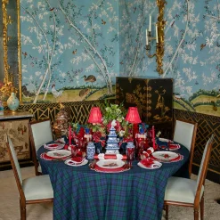 Lampshades<Mrs. Alice Red Frilled Silk Lampshade (18cm)